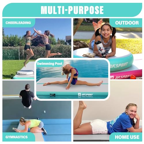Inflatable Gymnastics Tumbling Mat with Air Pump T7827
