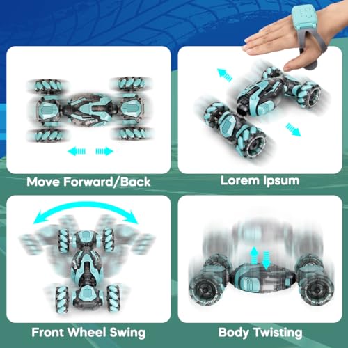 Gesture Sensing RC Stunt Car 360° Rotating 4WD Remote Control Car E370