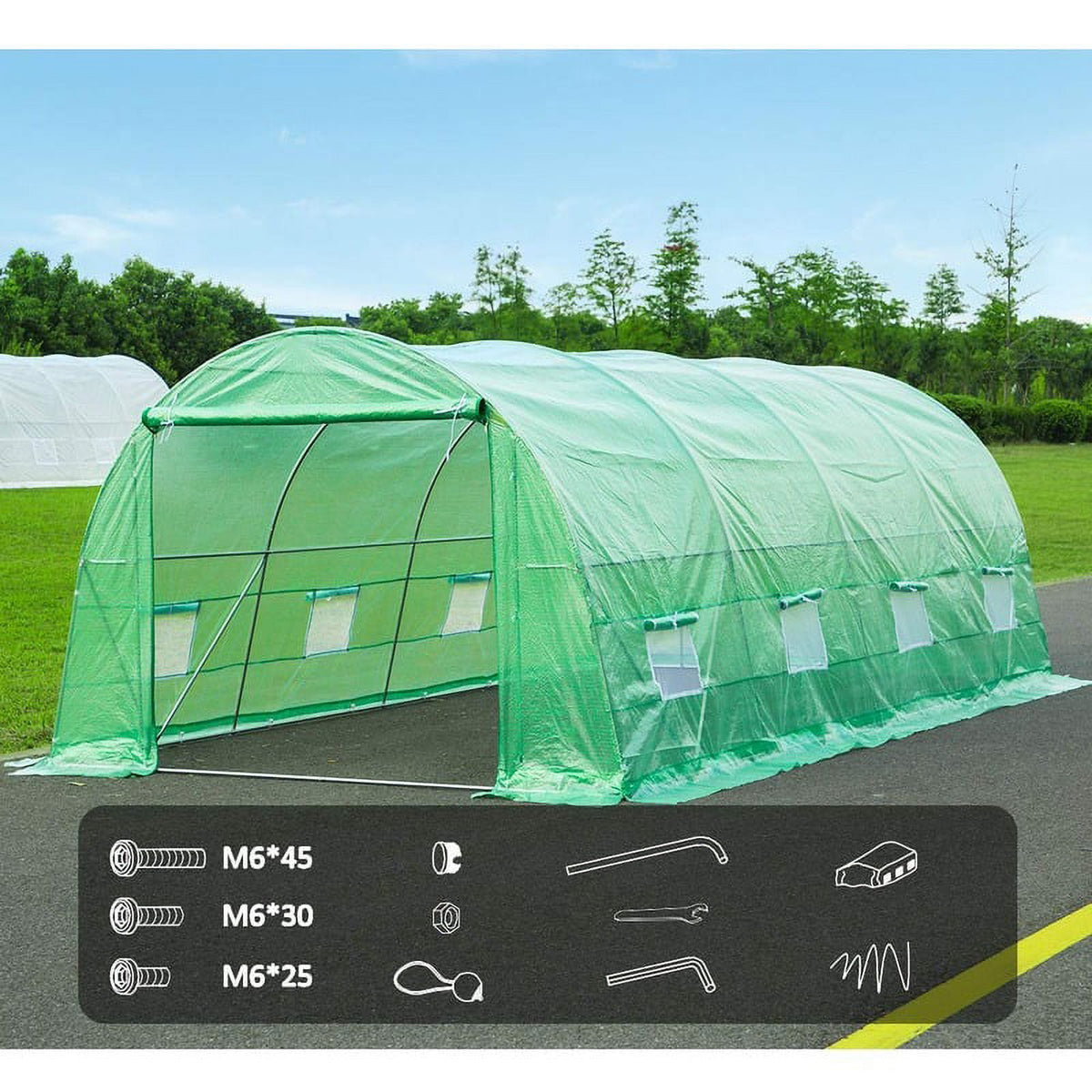 20' x 10' x 7' Portable Greenhouse Tunnel Tent M74275