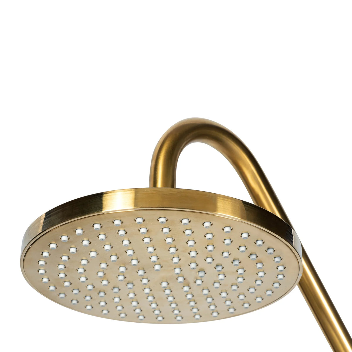 Brushed Gold 8" Rain Showerhead 5-Function Hand Shower Shower System U182439