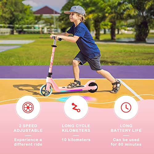 Electric Scooter for Kids Age 6-10 with Adjustable Speed and Height X9205