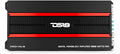 Black Class D Monoblock Amplifier with Remote Subwoofer Level Controller V808