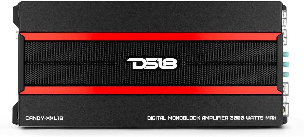 Black Class D Monoblock Amplifier with Remote Subwoofer Level Controller V808