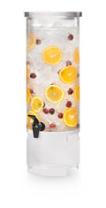 3 Gallon Round Clear Acrylic Beverage Dispenser V524804
