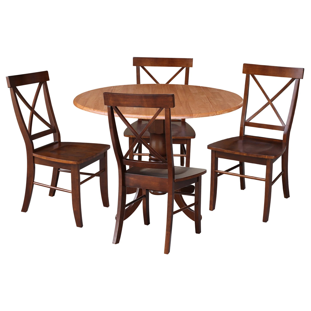 5 Piece Drop Leaf Dining Set with 4 Chairs L536015