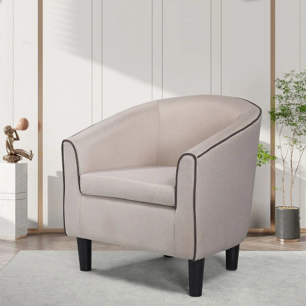 Beige Fabric Accent Chair N12297