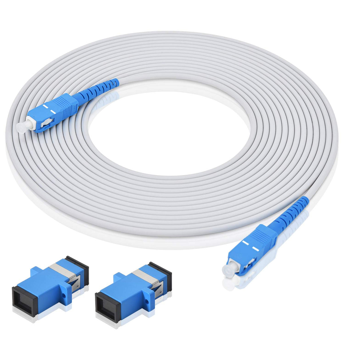 Fiber Optic Patch Cable SC to SC, Single Mode OS1 9/125um, 1M E70516