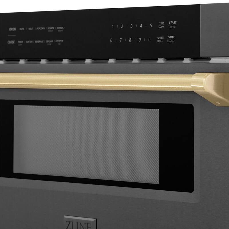 Built-In Microwave Drawer in Black Stainless Steel L897310