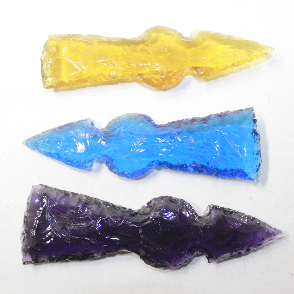 Glass Ornamental Tomahawk Heads W12957