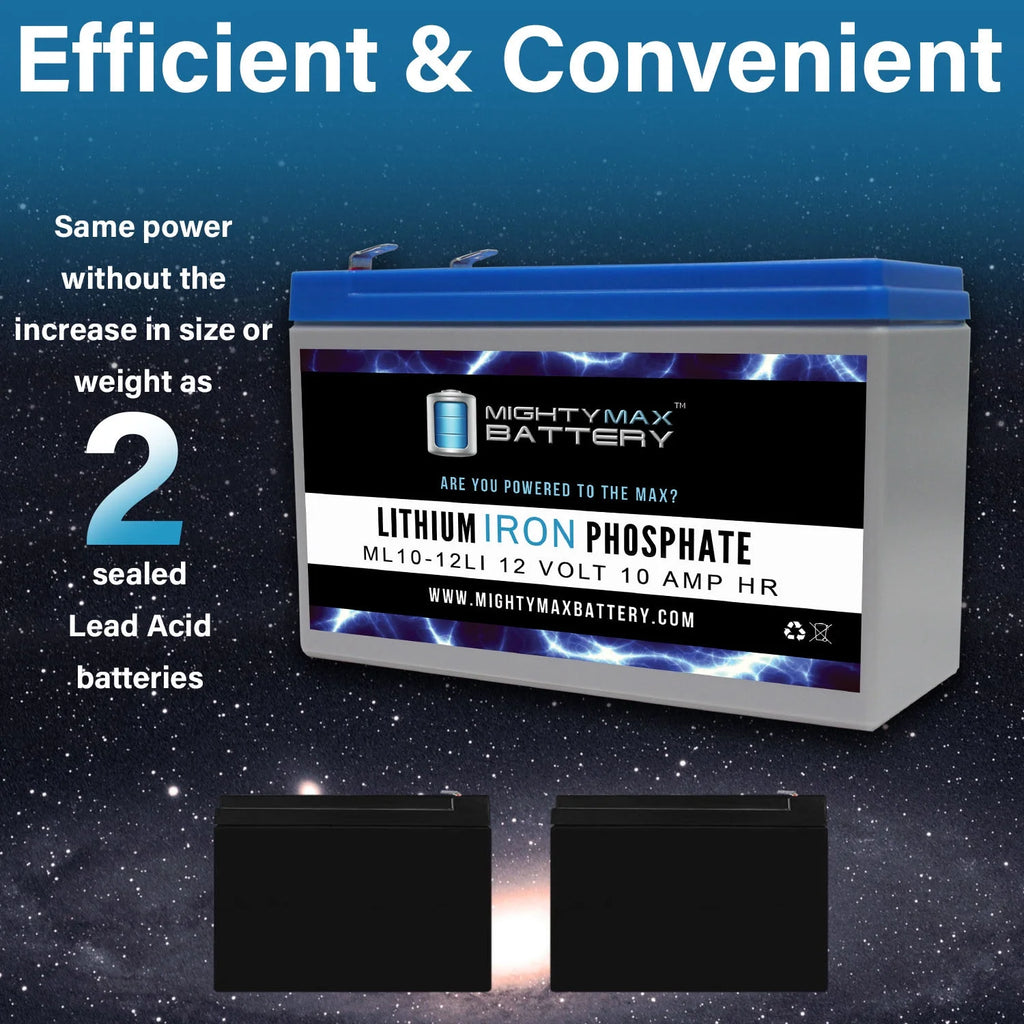 12V 10AH Lithium Replacement Battery 3 Pack P7714