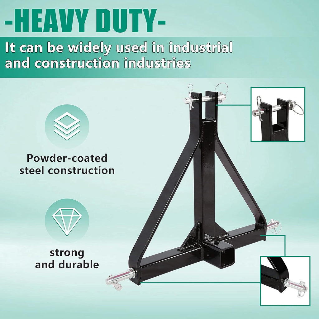 3 Point 2 Receiver Trailer Hitch Drawbar Adapter Pack of 2 Q52153