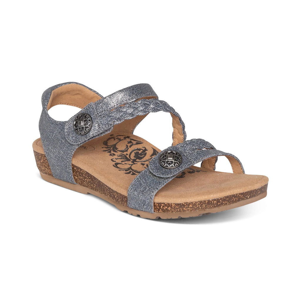 Pewter Leather 5 M Shoes X7274