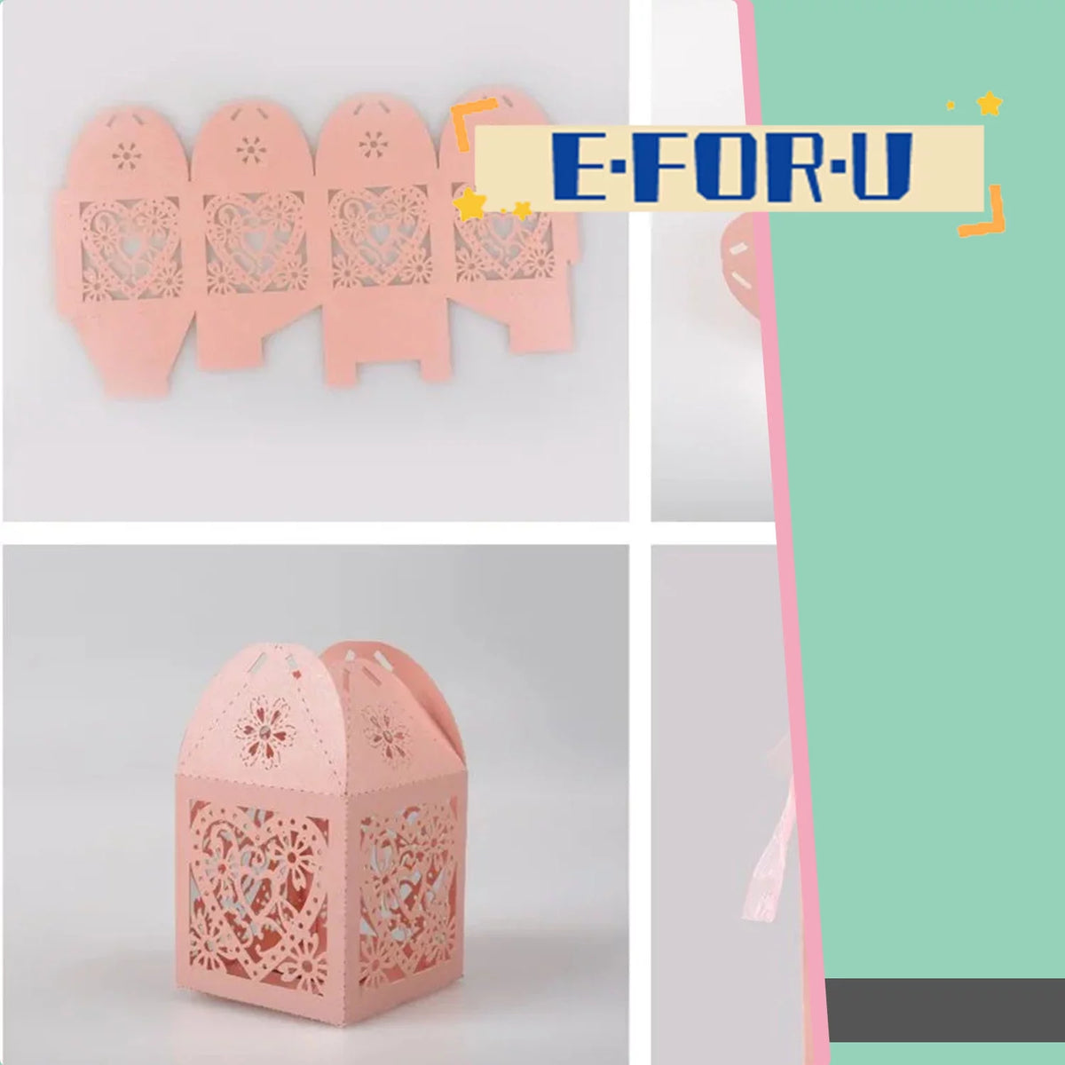 Laser Cut Wedding Candy Gift Box U347