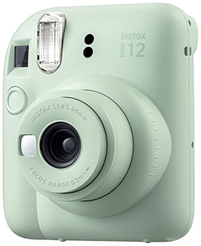 Instant Film Camera Pastel Blue with Twin Pack Instant Film 20 Prints and Case T63213