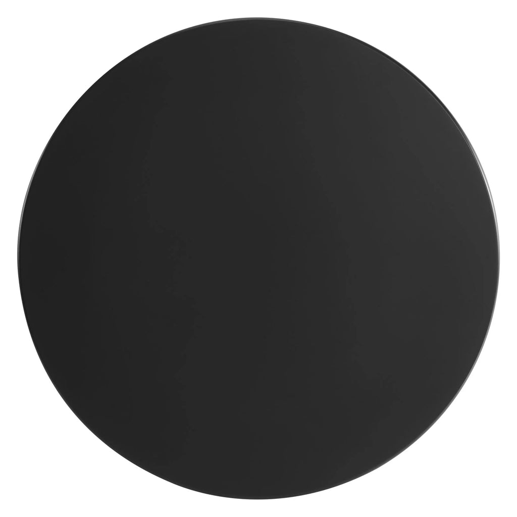 Black Round Wood Dining Table N863