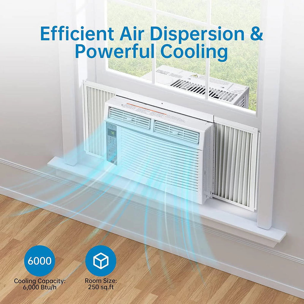 8,000 BTU Smart WiFi Window-Mounted Air Conditioner U633809
