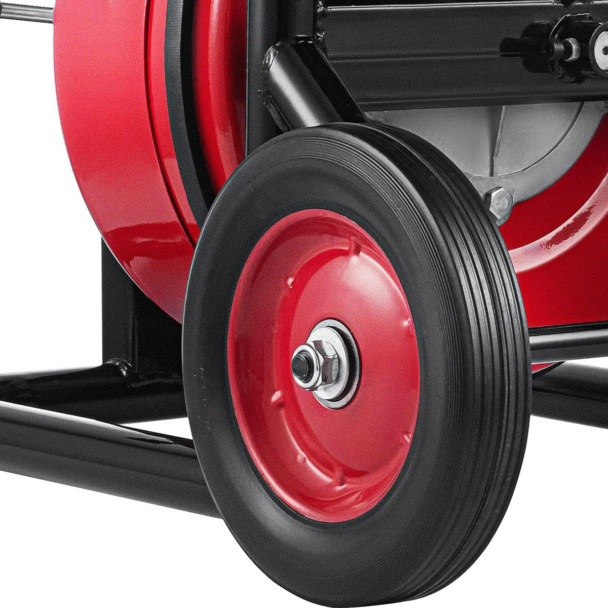 Drain Cleaning Machine 100Ft 3/8Inch Cable 370W Portable Electric Sewer Snake Drain Auger Cleaner with 8 Cutter Foot Switch H297