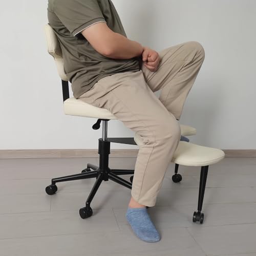 Black Swiveling Meditation Chair with Back Support S765606