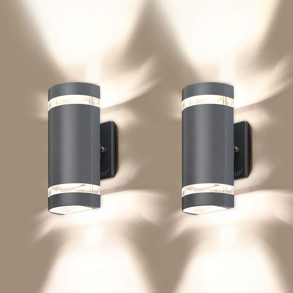 4 Pack Semi Cylinder Up and Down Lights Aluminum Waterproof Outdoor Wall Lamps Z7529