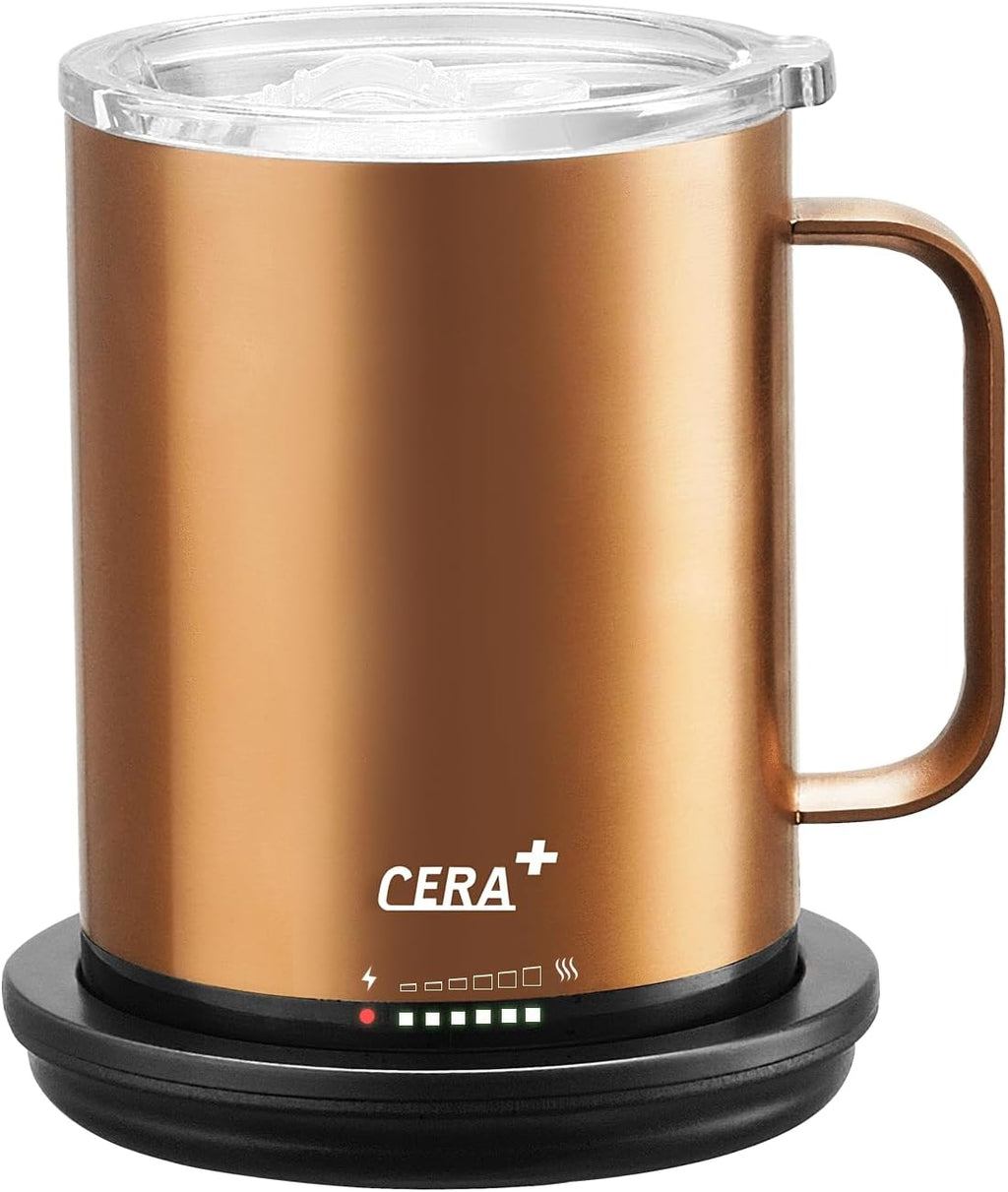 Temperature Controlled Smart Mug 2, Self-Heating Coffee Mug with Lid, 14 oz G866