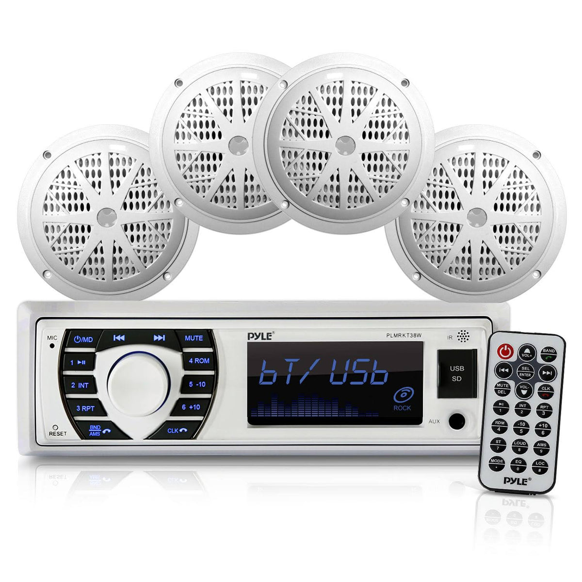 Bluetooth Marine Receiver Stereo & Speaker Kit C448771