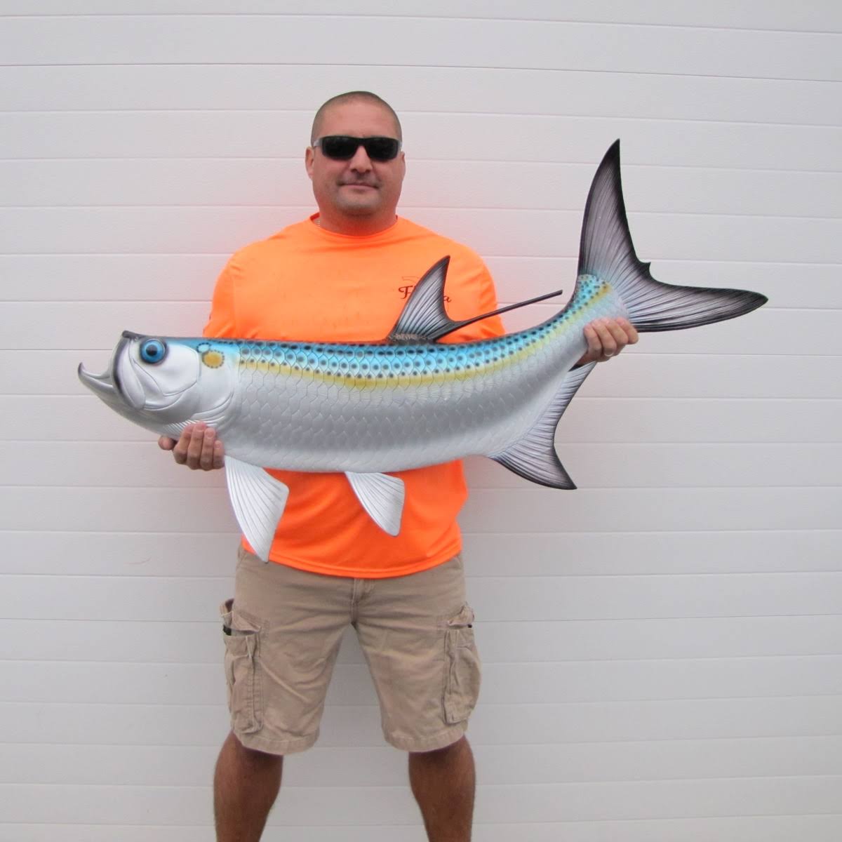 48x22 Tarpon Fish Wall Mount Plaque S10946