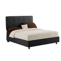 Black California King Tufted Upholstered Bed J19789