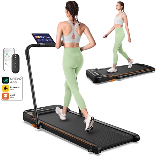 Compact Folding Treadmill with Safety Handle W672317