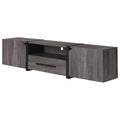 Black and Dark Gray TV Stand M709
