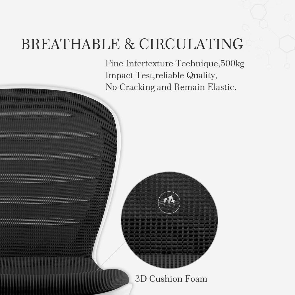 Black Mesh Adjustable Swivel Task Chair G30832