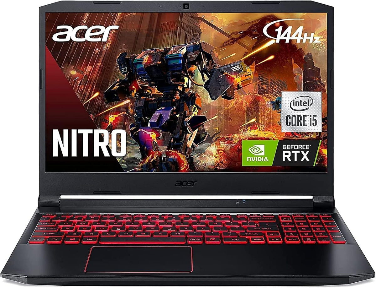 Nitro 5 Gaming Laptop 15.6" FHD 144Hz IPS Intel Core i5 NVIDIA GeForce RTX 3050 8GB DDR4 512GB NVMe SSD Backlit Keyboard P512