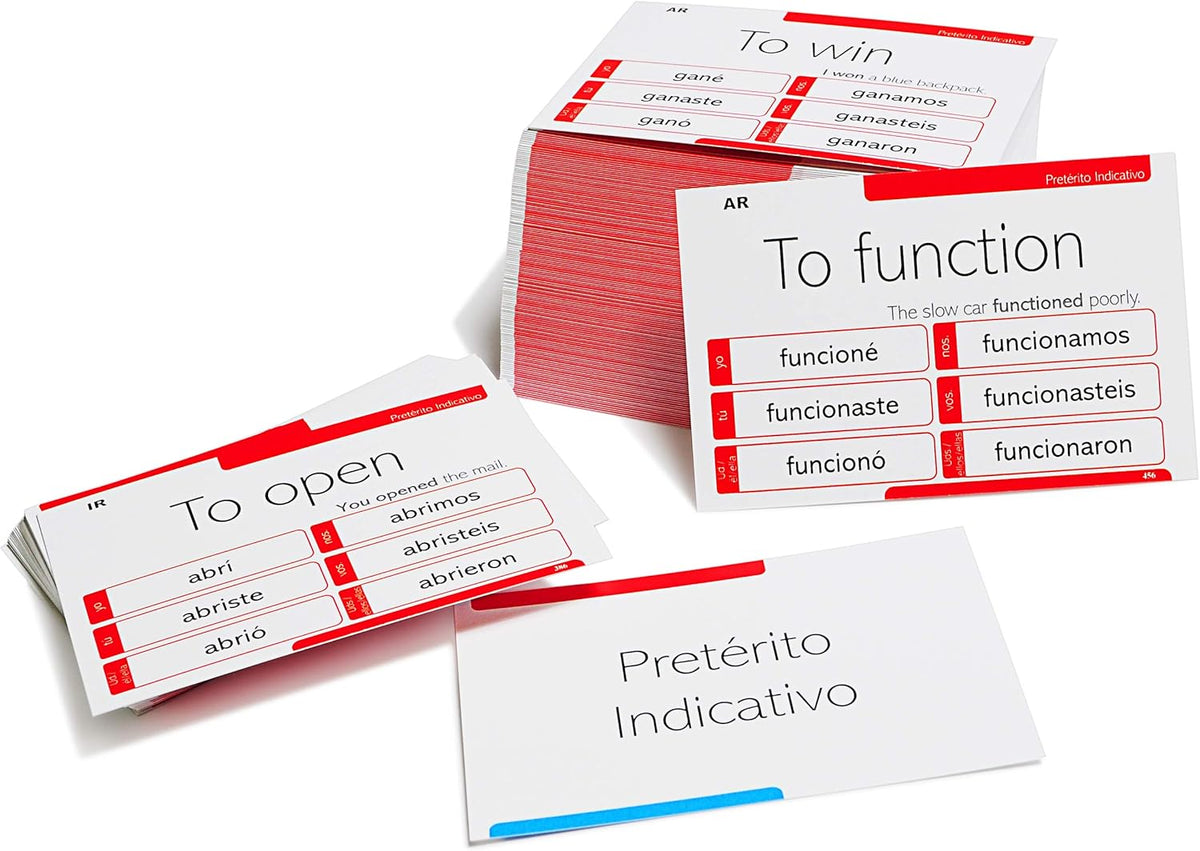 Spanish Conjugation Flash Cards U81178