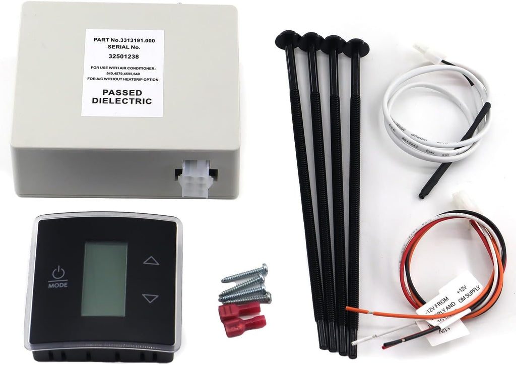 Black Wall Thermostat Relay Box for RV Camper Conditioners T401169
