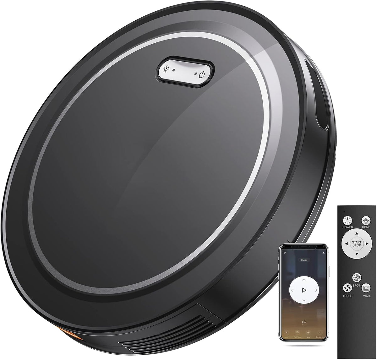 2000Pa Suction Slim Self-Charging Robot Vacuum H557