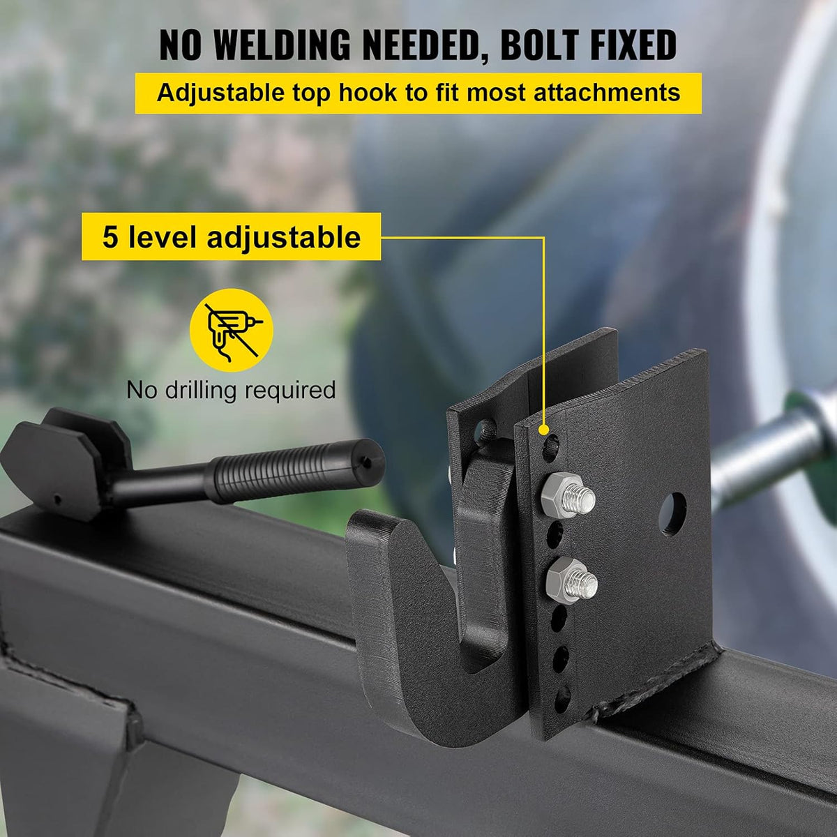 3-Point Quick Hitch, 3000 LBS Lifting Capacity, 26.6" Between Lower Arms B13894