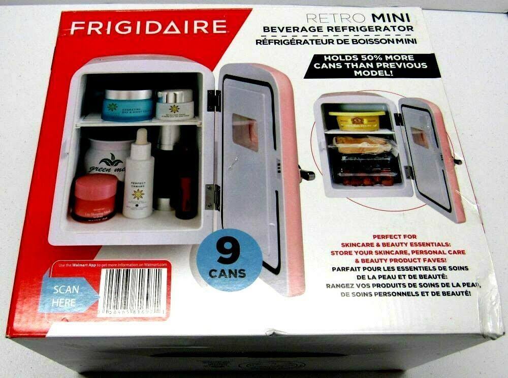 Portable Retro 9-Can Mini Fridge O37556