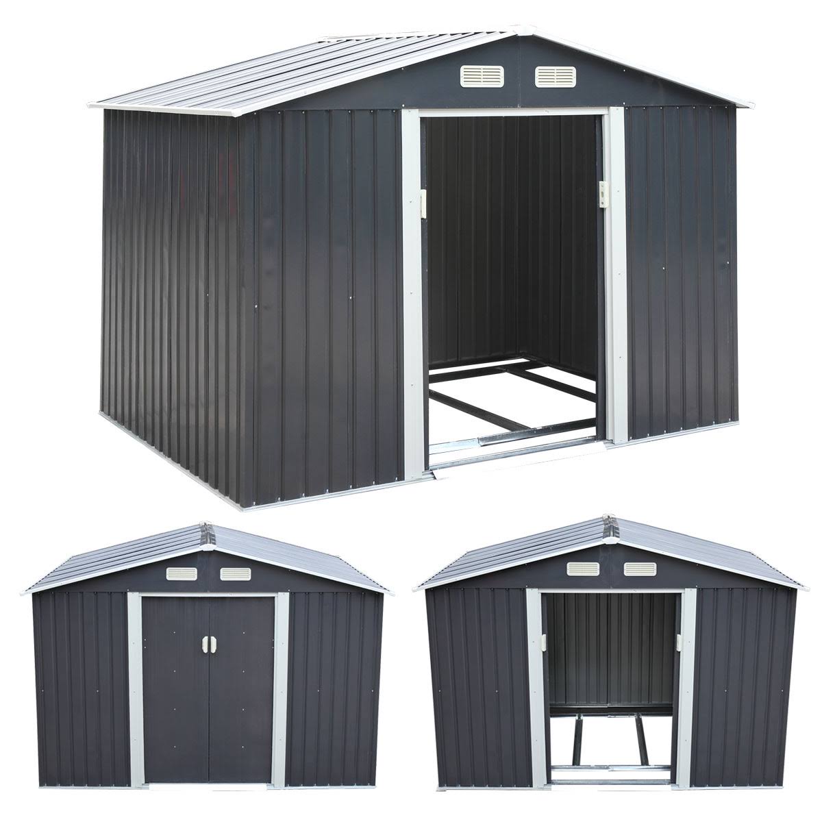 9 x 6 ft Metal Storage Shed D3468