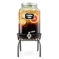 2 Gallon Glass Beverage Dispenser with Stand and Lid C9472