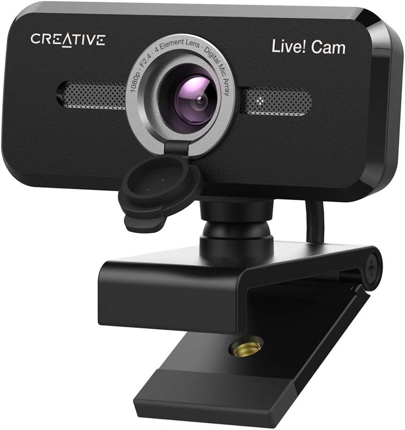 1080p Full HD Wide-Angle USB Webcam with Dual Built-in Mic W57488