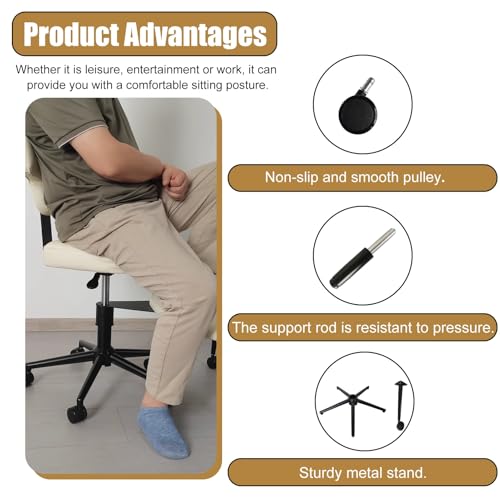 Black Swiveling Meditation Chair with Back Support S765606