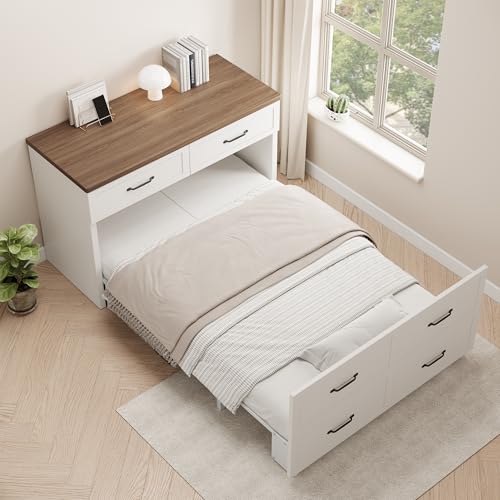 Twin Size Murphy Bed with Mattress Included F818607