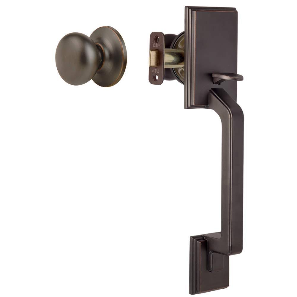 Oil-Rubbed Bronze Passage Handleset with Knob J658700