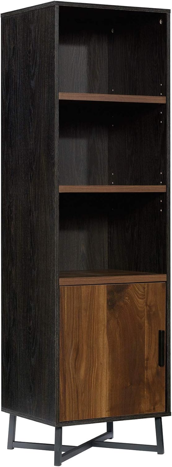 Brew Oak Finish Bookcase with Door T559089