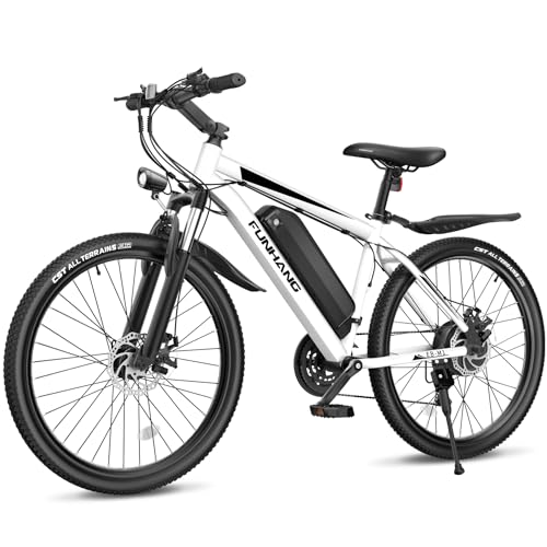 26'' 1000W Peak Electric Mountain Bike with 48V 374.4WH Removable Battery, 21-Speed P519038