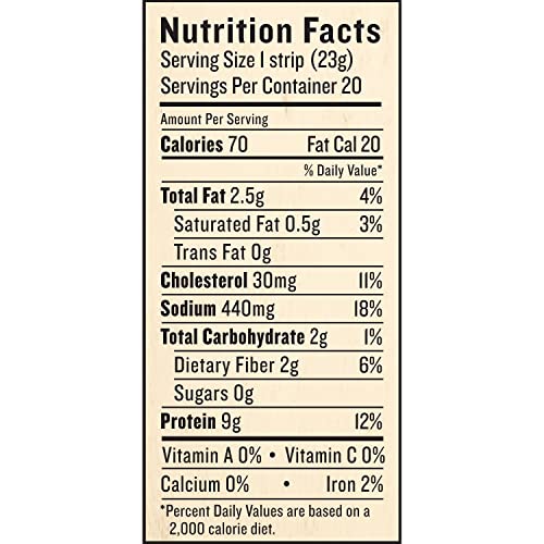 Venison Beef Sea Salt Pepper Snack Strips, 0.8 oz, 10 ct C983