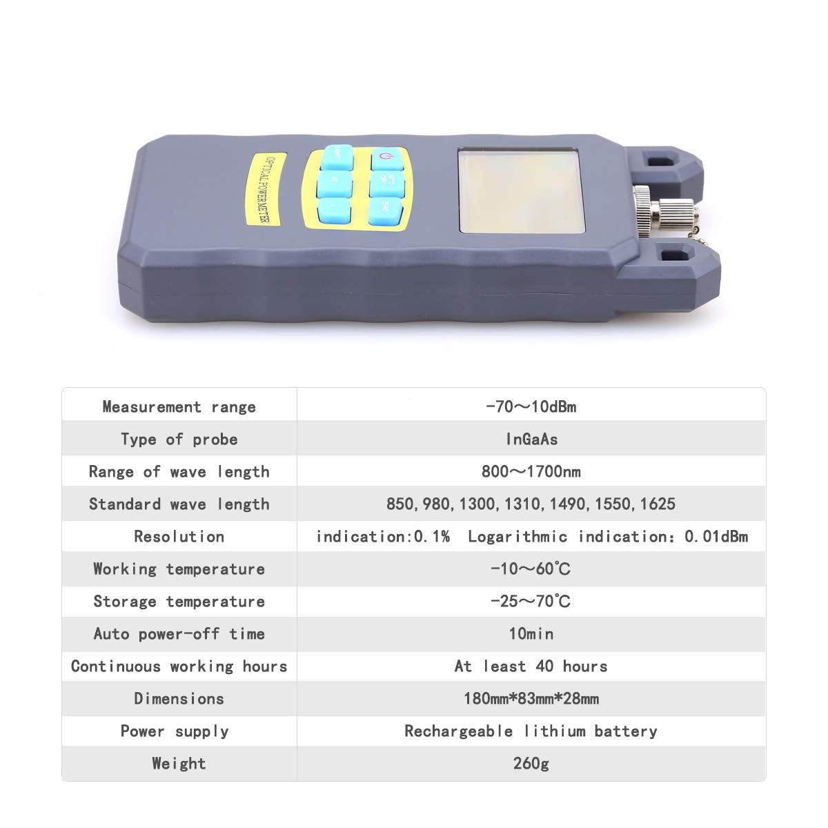 Fiber Optic Cable Tester with Visual Fault Locator H307