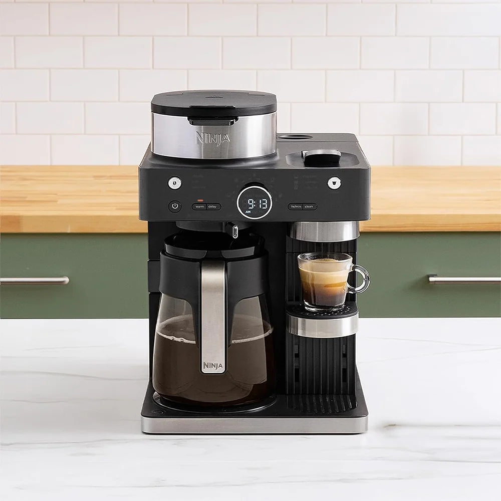 Black and Stainless Steel Espresso & Coffee Barista System C708
