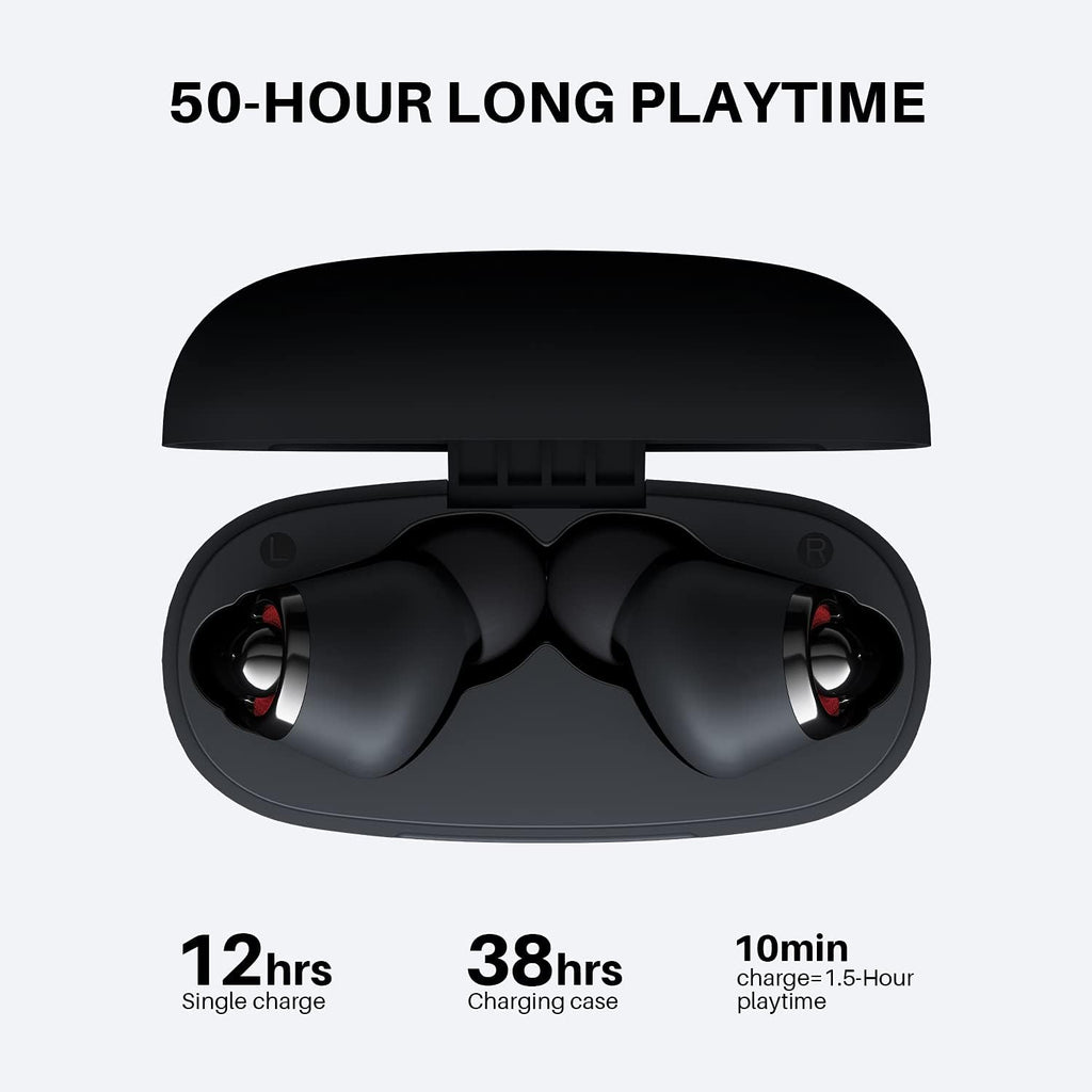 Black Wireless Earbuds M705