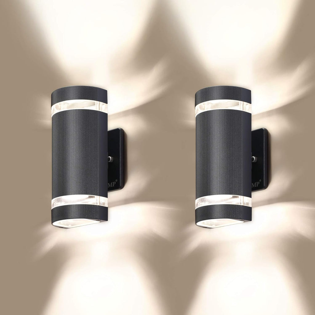 4 Pack Semi Cylinder Up and Down Lights Aluminum Waterproof Outdoor Wall Lamps Z7529