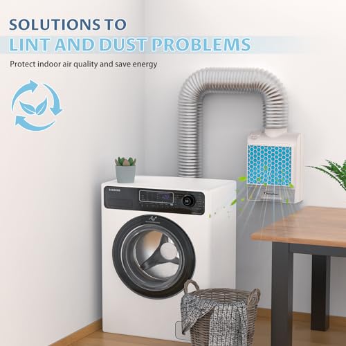 3-in-1 Indoor Dryer Vent Kit with Stainless Steel Screen Filter and 6 Extra Polyester Filters S963925
